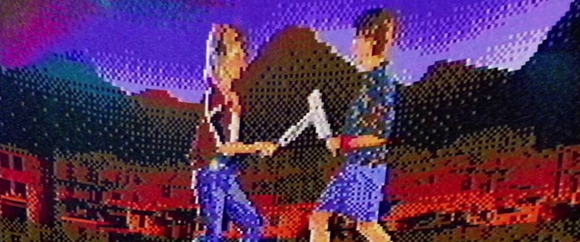 Video Reference: Entertainment, Mesh, Art, Fence, Pattern, Fun, Event, Electric blue, Font, Net