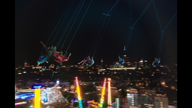 Video Reference: Sky, Electricity, Entertainment, Building, Tower, Performing arts, Midnight, City, Event, Watercraft