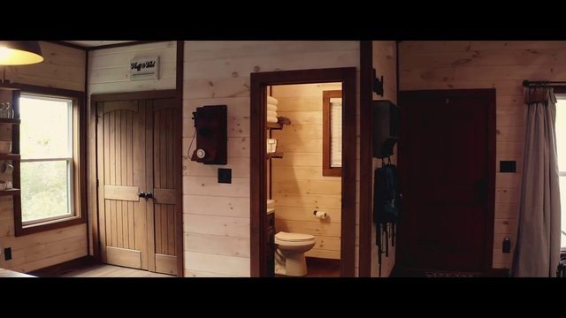 Video Reference: Brown, Sink, Window, Fixture, Bathroom, Wood, Bathroom sink, Plumbing fixture, Toilet, Floor