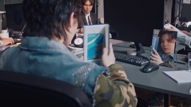 Video Reference: Outerwear, Computer, Personal computer, Table, Computer monitor, Desk, Computer keyboard, Hat, Engineering, Event