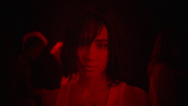 Video Reference: Mouth, Flash photography, Gesture, Eyelash, Art, Tints and shades, Event, Magenta, Fun, Electric blue