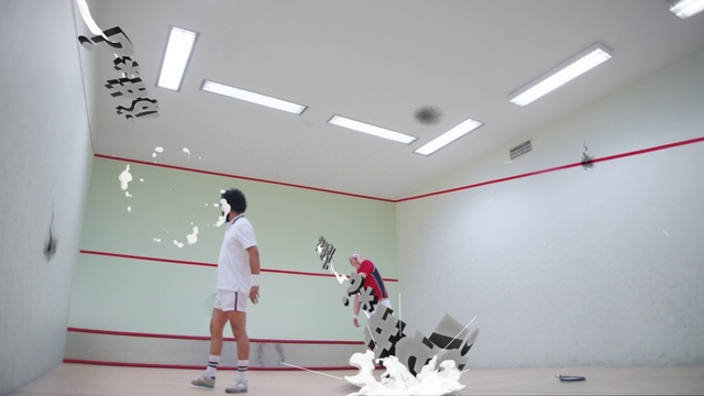 Video Reference: Line, Art, Flooring, Chair, Entertainment, Performing arts, Event, Ceiling, Recreation, Balance