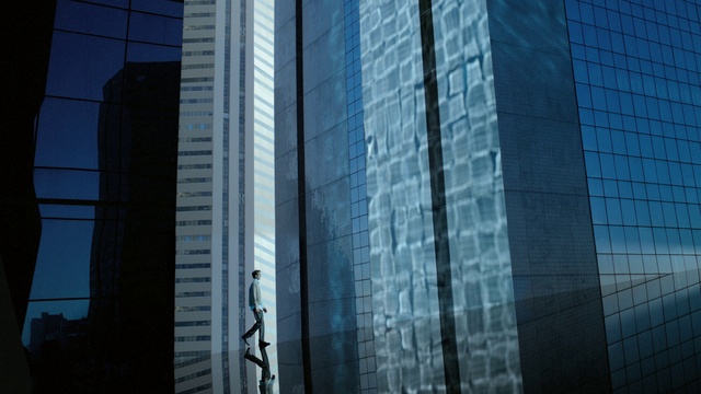 Video Reference: Building, Skyscraper, Tower block, Grey, Condominium, Urban design, City, Facade, Tints and shades, Commercial building