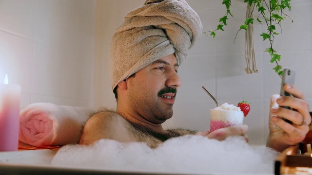 Video Reference: Smile, Eyelash, Beard, Comfort, Happy, Event, Facial hair, Moustache, Carbonated soft drinks, Fruit