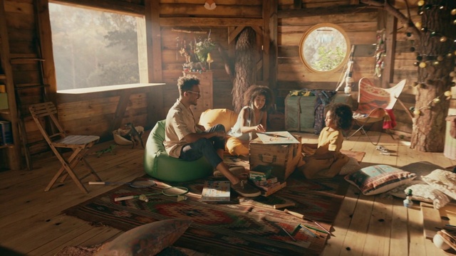 Video Reference: Window, Wood, Interior design, Picture frame, Art, Building, Flooring, Event, Room, Visual arts