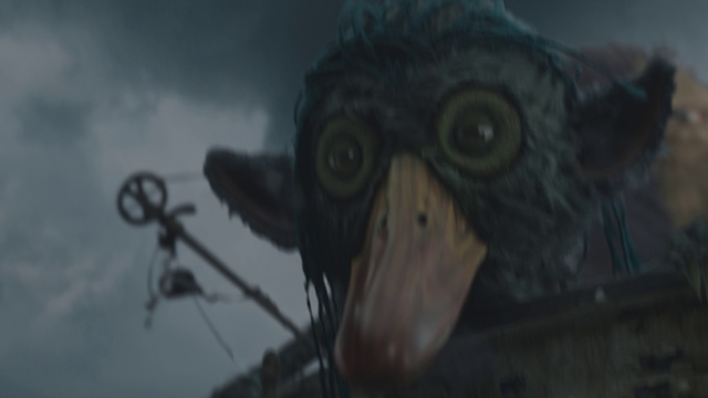 Video Reference: Cloud, Sky, Cg artwork, Art, Wood, Fictional character, Owl, Personal protective equipment, Darkness, Action-adventure game