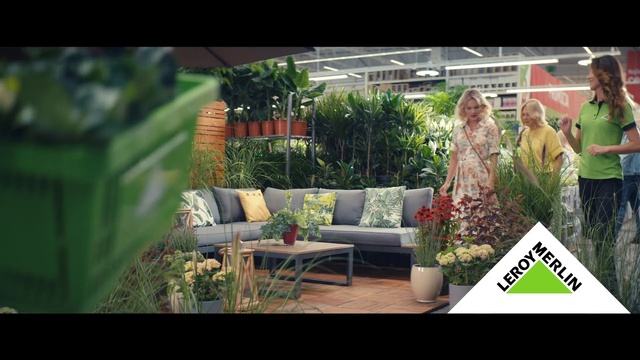 Video Reference: Plant, Furniture, Flowerpot, Couch, Flower, Houseplant, Table, Outdoor furniture, Grass, studio couch