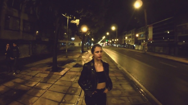 Video Reference: Automotive lighting, Road surface, Street light, Human, Flash photography, Standing, Plant, Asphalt, Public space, Road