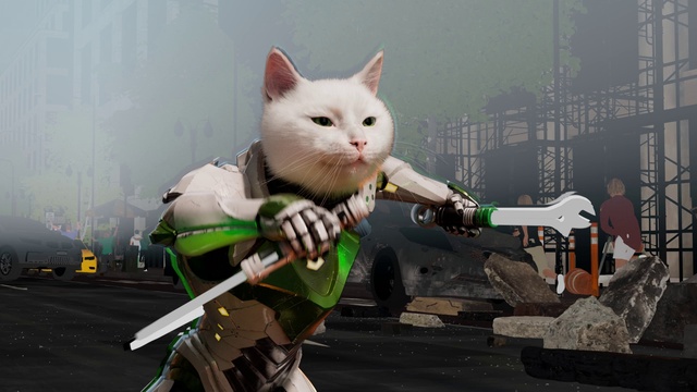 Video Reference: Cat, Felidae, Carnivore, Small to medium-sized cats, Whiskers, Fawn, Tail, Snout, Fictional character, Domestic short-haired cat