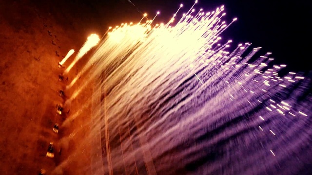 Video Reference: Fireworks, Recreation, Fire, Holiday, Entertainment, Event, Space, Midnight, Darkness, Heat