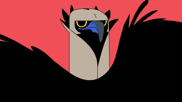 Video Reference: Bird, Beak, Font, Wing, Art, Bat, Symbol, Graphics, Fictional character, Logo