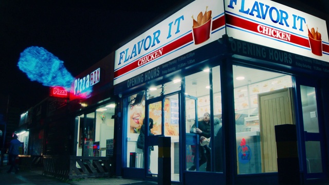 Video Reference: Door, Font, Building, Gas, Facade, Fixture, Sky, Automotive tire, Signage, Logo