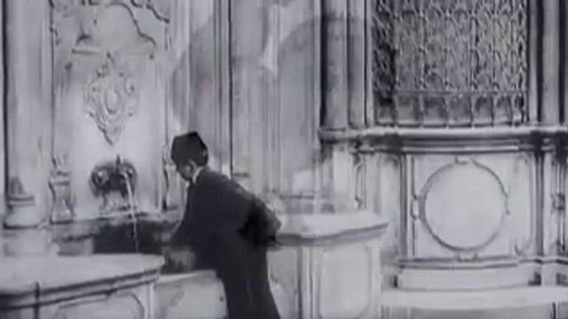 Video Reference: Building, Table, Interior design, Art, Room, Font, Monochrome, Event, Monochrome photography, Window