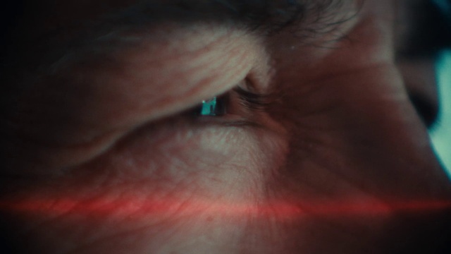 Video Reference: Eyelash, Ear, Gesture, Electric blue, Wrinkle, Darkness, Flesh, Wrist, Magenta, Macro photography