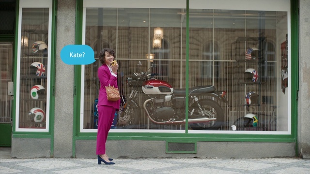 Video Reference: Wheel, Shoe, Tire, Street fashion, Bicycle wheel, Eyewear, Sidewalk, Facade, Road, City