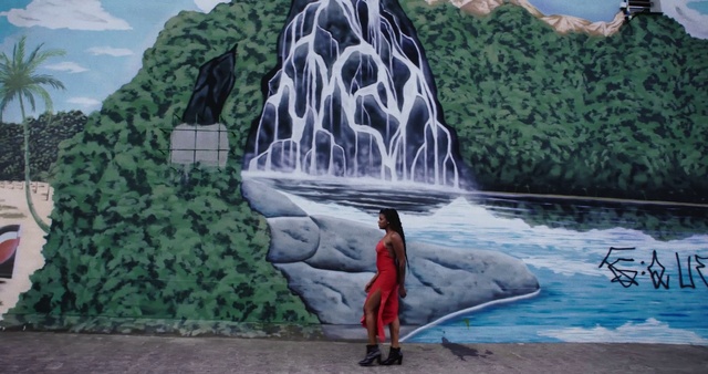 Video Reference: Water, Body of water, Leisure, Art, Landscape, Painting, Water feature, Rock, Recreation, Grass