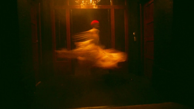 Video Reference: Automotive lighting, Amber, Orange, Wood, Art, Tints and shades, Heat, Space, Darkness, Flooring