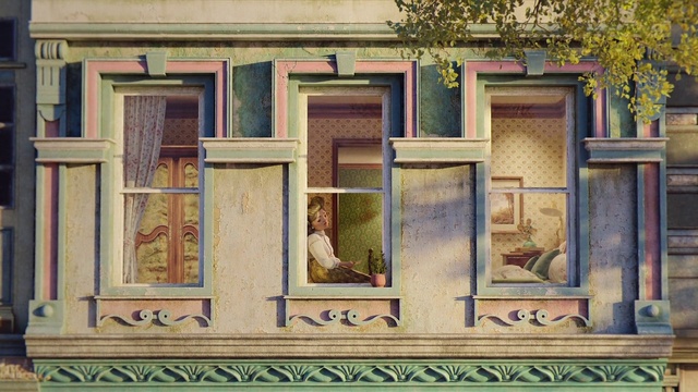 Video Reference: Rectangle, Wood, Textile, Window, Architecture, Art, Wall, Picture frame, Facade, Symmetry