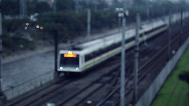 Video Reference: Train, Land vehicle, Vehicle, Rolling stock, Automotive lighting, Track, Railway, Mode of transport, Tree, Locomotive