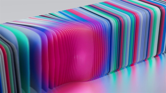 Video Reference: Purple, Tie, Rectangle, Textile, Violet, Pink, Font, Aqua, Material property, Magenta