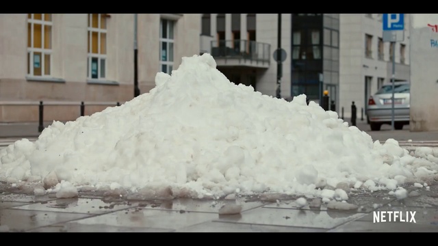 Video Reference: Tire, Cloud, Window, Snow, Slope, Building, Tree, Vehicle, Freezing, Font