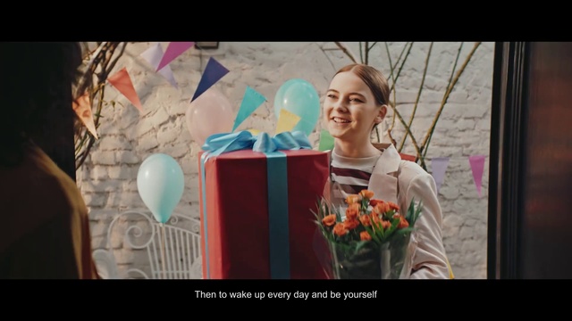 Video Reference: Face, Smile, Plant, Organism, Happy, Fun, Art, Event, Magenta, Flower