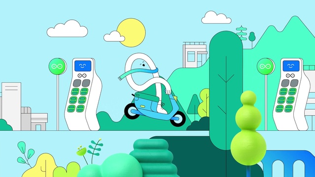 Video Reference: Cartoon, Motor vehicle, Green, Vertebrate, World, Product, Nature, Azure, Organism, Mode of transport