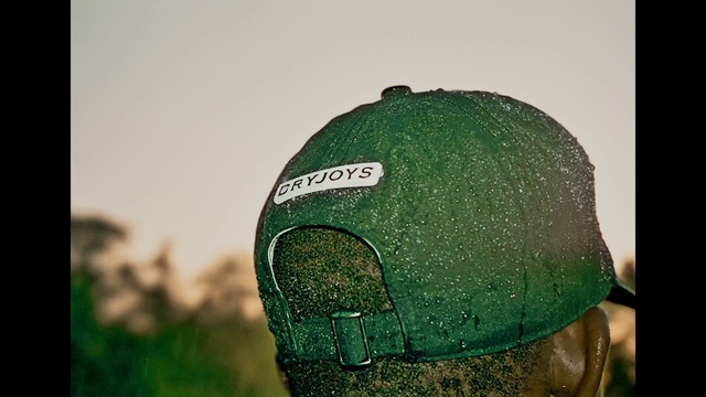 Video Reference: Helmet, Cap, Headgear, Rectangle, Grass, Tints and shades, Personal protective equipment, Font, Paint, Art