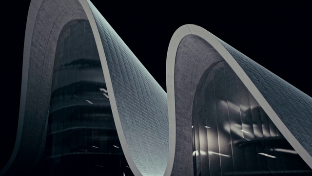 Video Reference: Skyscraper, Building, Tower block, City, Art, Facade, Commercial building, Automotive design, Symmetry, Space