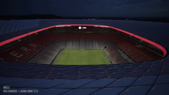 Video Reference: Soccer, Grass, Sky, Ball game, Team sport, Sports, Sport venue, Symmetry, Building, Landscape