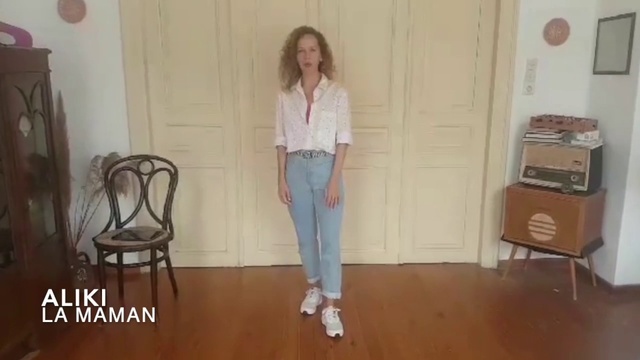 Video Reference: Shoulder, Sleeve, Wood, Waist, Floor, Flooring, Door, Knee, Thigh, Denim