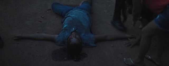 Video Reference: Grey, Road surface, Flooring, Knee, Electric blue, Human leg, Foot, Barefoot, Darkness, Soil