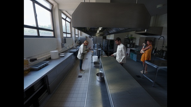 Video Reference: Window, Flooring, Kitchen, Engineering, Building, Room, White-collar worker, Machine, Glass, Daylighting