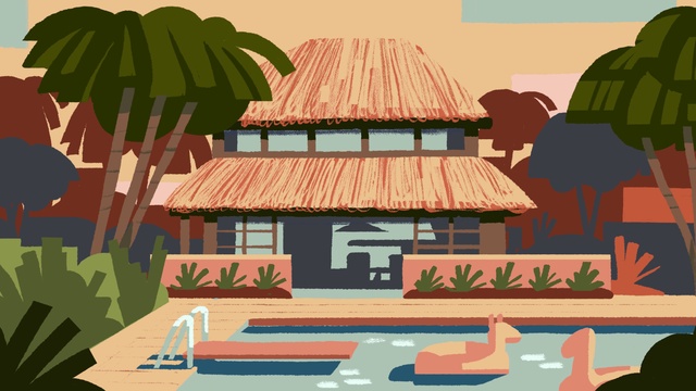 Video Reference: Property, Green, World, Mammal, Tree, Plant, Biome, Roof, Landmark, Art