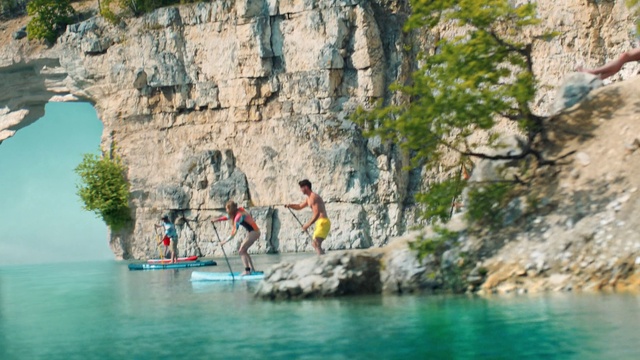 Video Reference: Water, Lake, Body of water, Coastal and oceanic landforms, Bedrock, Terrain, Tree, Leisure, Formation, Plant