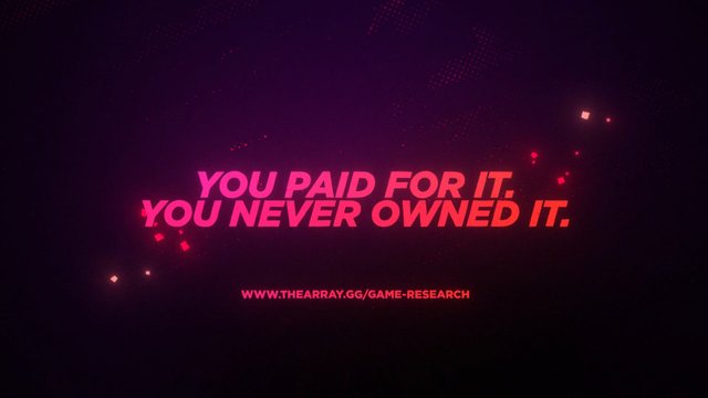 Video Reference: text graphic, neon, pink, purple, dark background, particles, typography, quote, warning, digital art, abstract, promotional, website url, gaming, tech, minimal