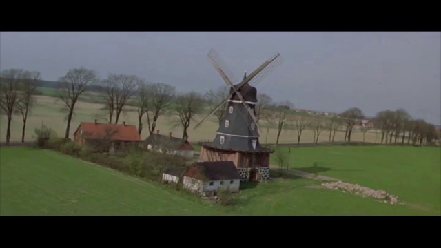 Video Reference: Windmill, Sky, Window, Mill, Natural landscape, Tree, Wind farm, Wind turbine, Plant, Grassland