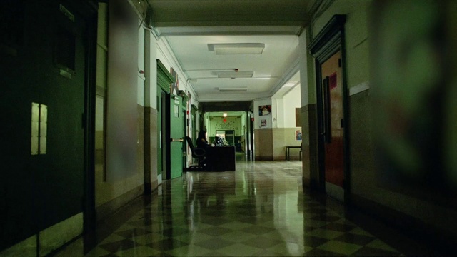 Video Reference: Building, Fixture, Interior design, Houseplant, Door, Flooring, Hall, Window, Tire, Tile flooring