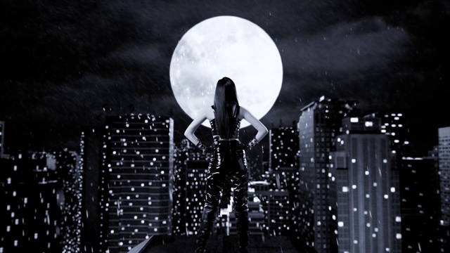 Video Reference: Atmosphere, Moon, Light, Flash photography, Skyscraper, Sky, Lighting, Musician, Style, Entertainment