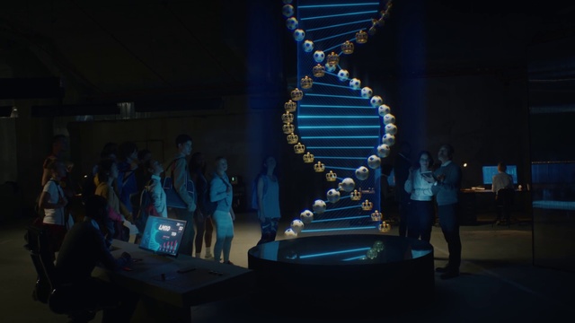 Video Reference: World, Blue, Entertainment, Performing arts, Electric blue, Event, Art, Stage, Performance art, T-shirt