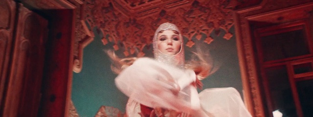 Video Reference: Dress, Entertainment, Flash photography, Pink, Performing arts, Long hair, Event, Performance art, Cg artwork, Headpiece