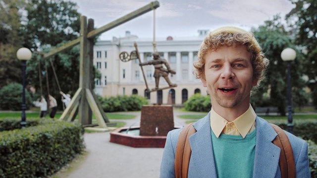 Video Reference: Plant, Photograph, Sky, Dress shirt, Temple, Tree, Collar, Grass, Travel, Leisure