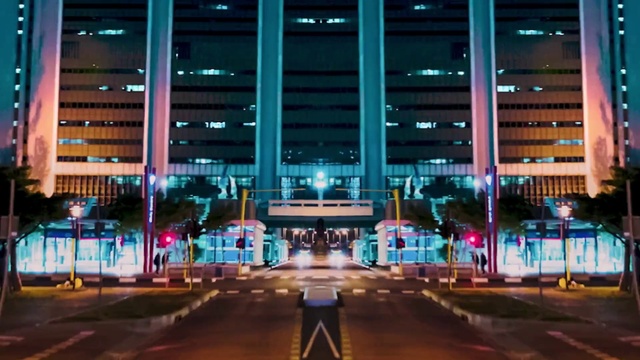 Video Reference: Building, Infrastructure, Architecture, Tower block, Condominium, Line, City, Plant, Automotive lighting, Facade