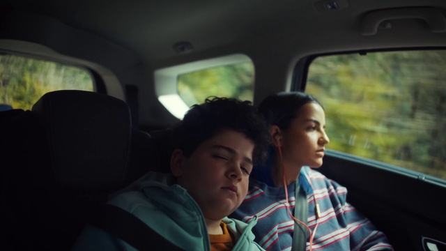 Video Reference: Motor vehicle, Human, Mode of transport, Window, Vehicle, Travel, Fun, Comfort, Air travel, Head restraint