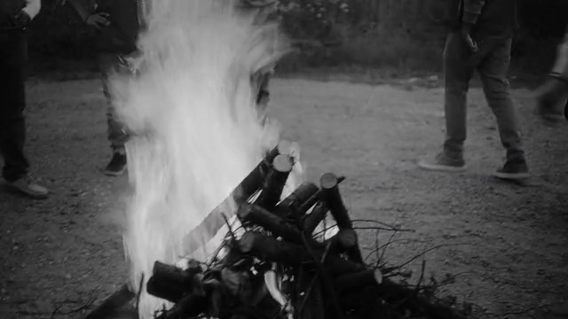 Video Reference: Black, Black-and-white, Style, Monochrome, Monochrome photography, Motor vehicle, Event, Asphalt, Smoke, Darkness