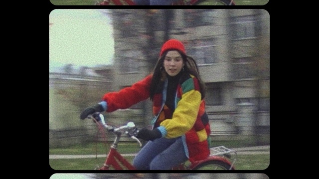 Video Reference: Bicycle handlebar, Vehicle, Mode of transport, Jacket, Bicycle accessory, Motor vehicle, Happy, Recreation, Leisure, Glove