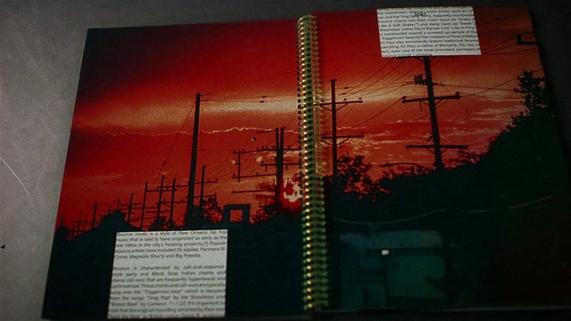 Video Reference: Electricity, Rectangle, Parallel, Tints and shades, Urban design, Font, Art, Space, Public utility, Overhead power line