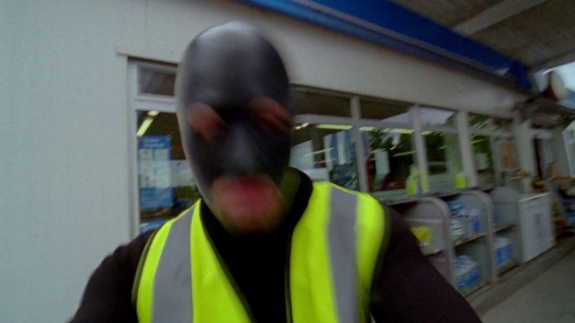 Video Reference: High-visibility clothing, Sleeve, Shelf, Beard, Vest, T-shirt, Shelving, Fun, Eyewear, Personal protective equipment