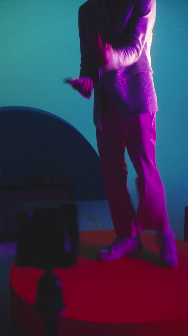 Video Reference: Purple, Performing arts, Violet, Pink, Entertainment, Artist, Magenta, Thigh, Music, Electric blue