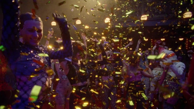 Video Reference: Plant, Confetti, Purple, People in nature, Entertainment, Happy, Performing arts, Fun, Party supply, Event